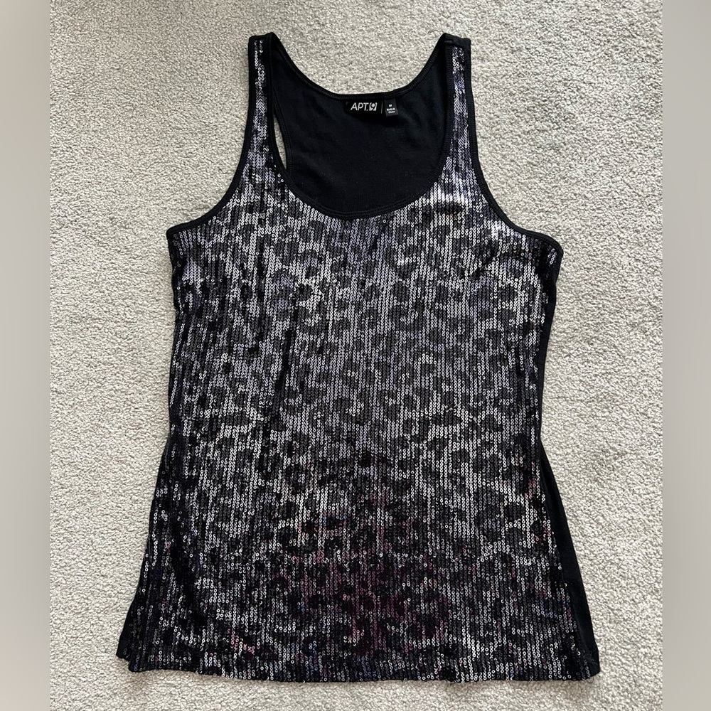 APT 9 women’s sequin tank top sz Medium